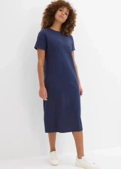 Damen bonprix Basics|Kleider|Jerseykleid aus reiner Bio-Baumwolle
