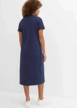 Damen bonprix Basics|Kleider|Jerseykleid aus reiner Bio-Baumwolle
