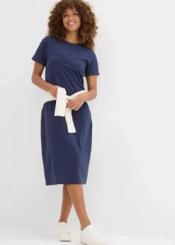 Damen bonprix Basics|Kleider|Jerseykleid aus reiner Bio-Baumwolle