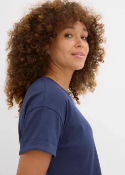 Damen bonprix Basics|Kleider|Jerseykleid aus reiner Bio-Baumwolle