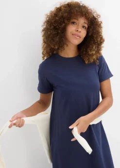 Damen bonprix Basics|Kleider|Jerseykleid aus reiner Bio-Baumwolle