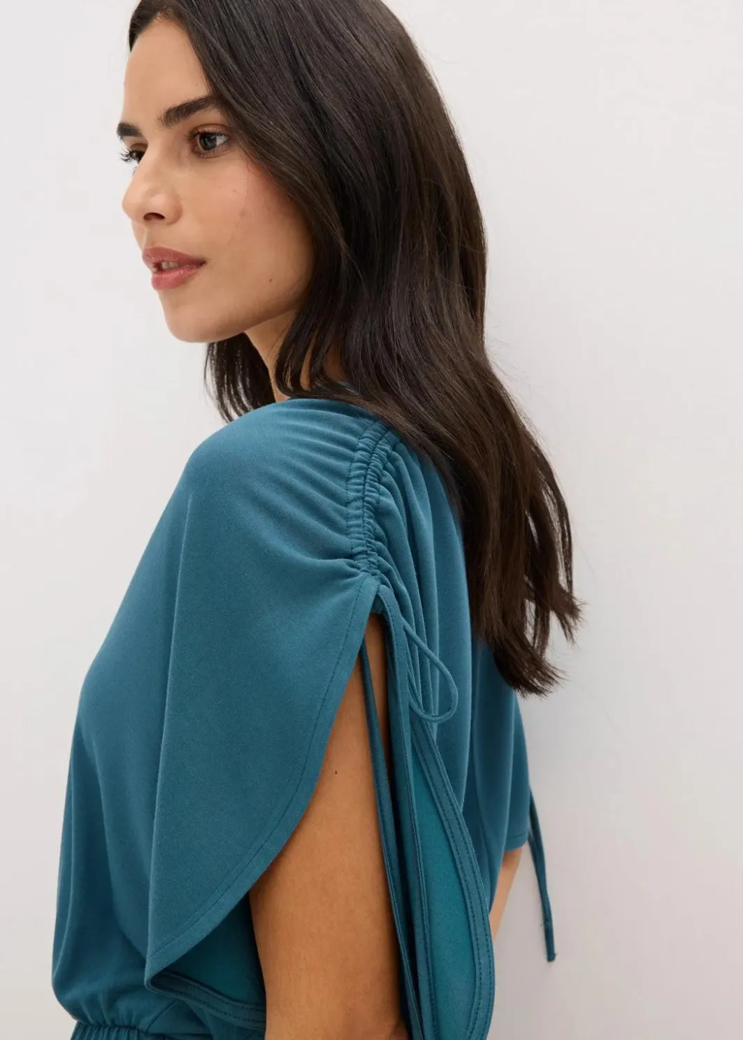 Damen bonprix Kleider|Bekleidung·Pullover & Strickjacken|Jerseykleid aus softem Modal-Mix