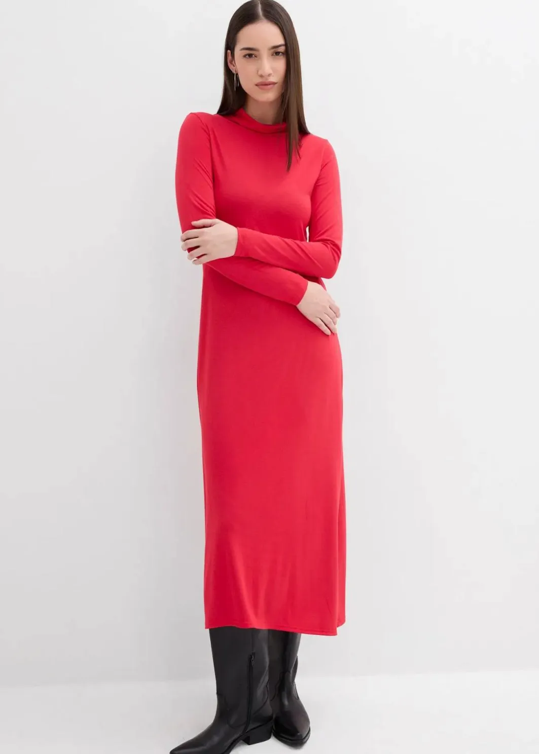 Best Jerseykleid aus softem Modal-Mix Damen Kleider|Bekleidung·Pullover & Strickjacken