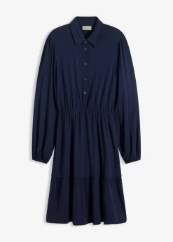 Outlet Jerseykleid aus softem Viskose-Mix Damen Bekleidung·Pullover & Strickjacken|Kleider
