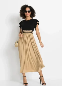 Clearance Jerseykleid aus Viskose Damen Kleider|Bekleidung·Pullover & Strickjacken