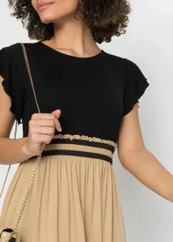 Clearance Jerseykleid aus Viskose Damen Kleider|Bekleidung·Pullover & Strickjacken