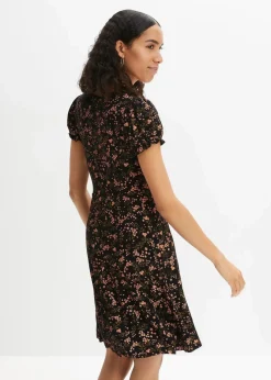Online Jerseykleid aus Viskose-Mix Damen Nachhaltigere Materialien|Kleider