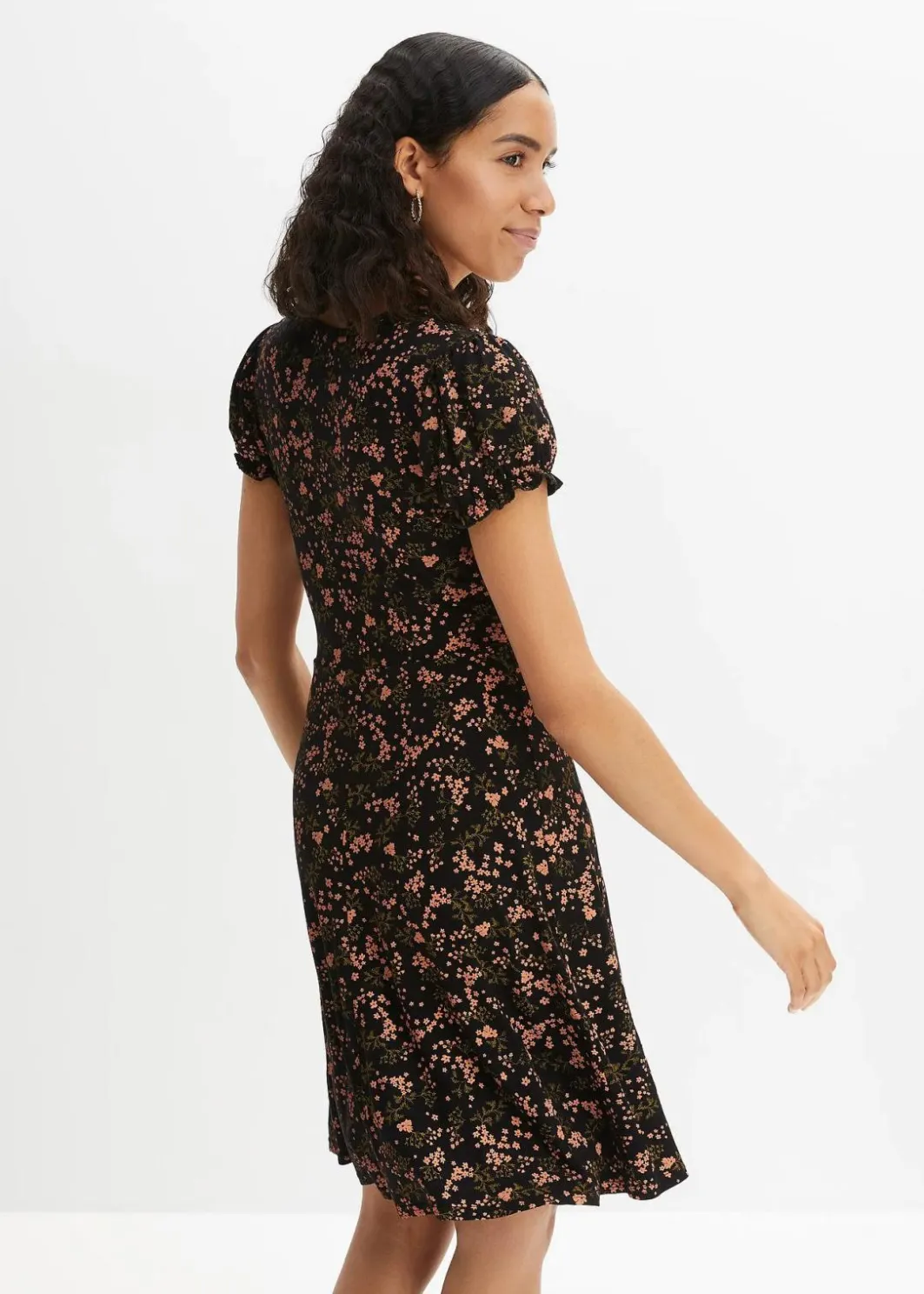 Online Jerseykleid aus Viskose-Mix Damen Nachhaltigere Materialien|Kleider