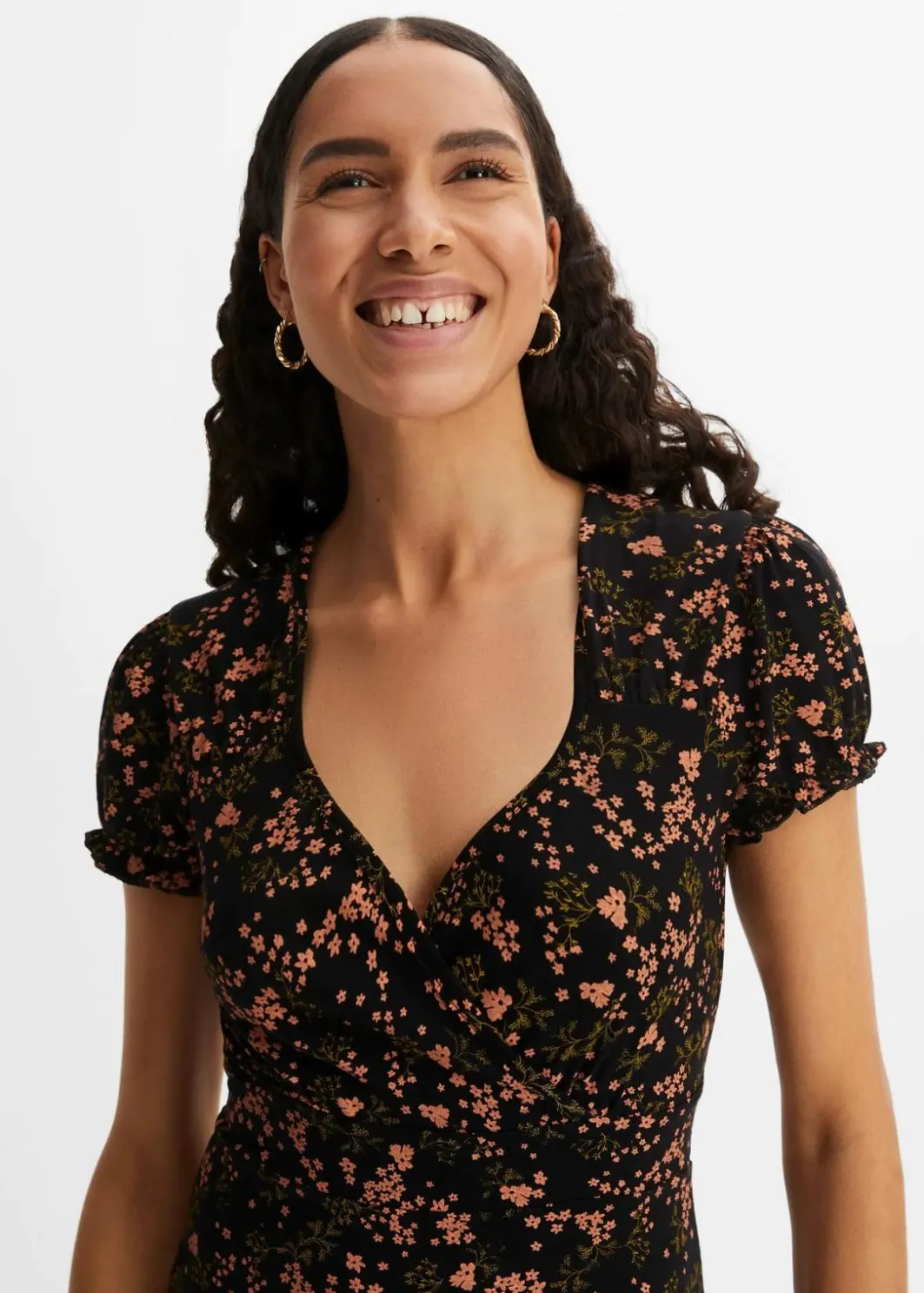 Online Jerseykleid aus Viskose-Mix Damen Nachhaltigere Materialien|Kleider