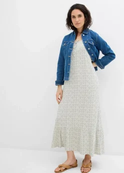 Best Jerseykleid aus Viskose-Mix Damen Kleider|Bekleidung·Pullover & Strickjacken