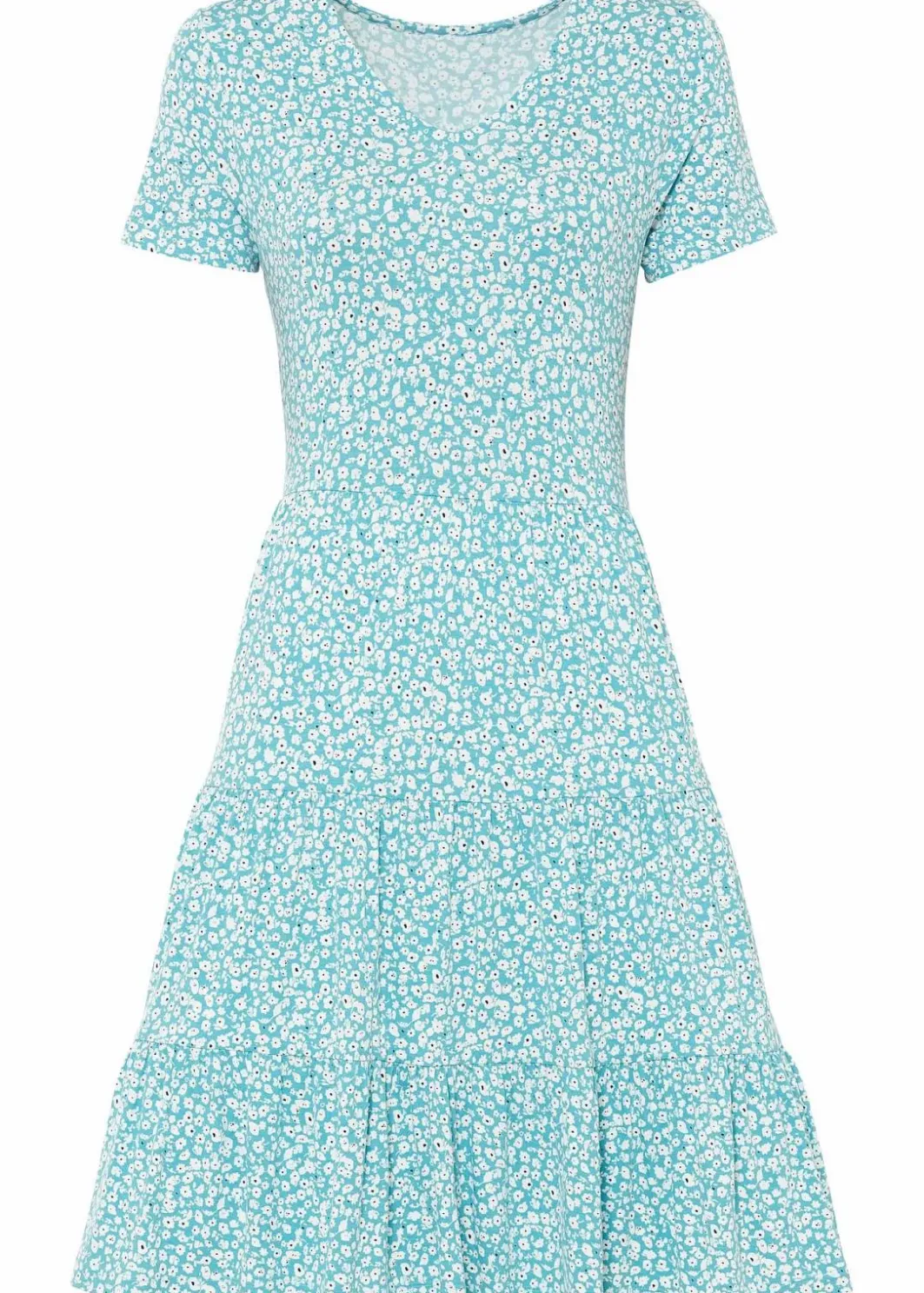 Discount Jerseykleid aus Viskose-Mix Damen Bekleidung·Pullover & Strickjacken|Kleider
