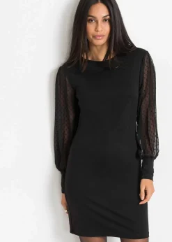 Damen bonprix Kleider|Bekleidung·Pullover & Strickjacken|Jerseykleid aus Viskose-Mix