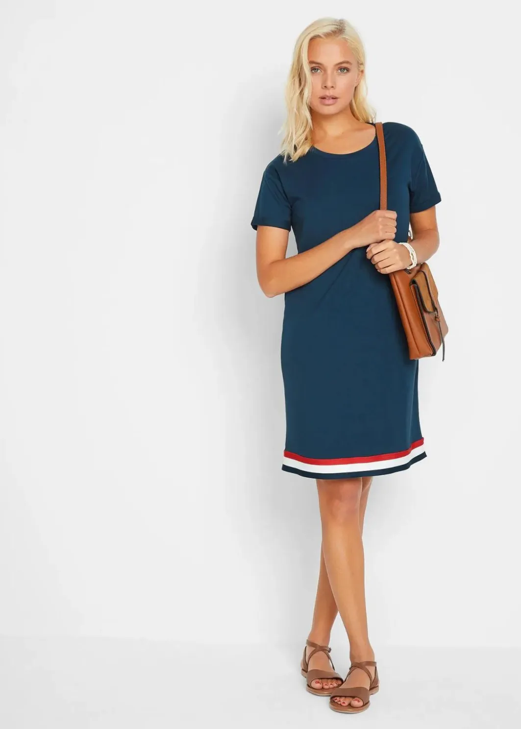 Jerseykleid aus weichem Viskose-Mix Damen Bekleidung·Blusen & Tuniken|Bekleidung·Pullover & Strickjacken
