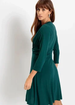 Damen bonprix Bekleidung·Pullover & Strickjacken|Nachhaltigere Materialien|Jerseykleid in fließendem Viskose-Mix