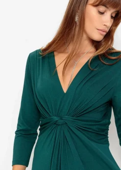Damen bonprix Bekleidung·Pullover & Strickjacken|Nachhaltigere Materialien|Jerseykleid in fließendem Viskose-Mix
