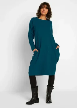 Sale Jerseykleid in O-Shape Damen Bekleidung·Pullover & Strickjacken|Kleider