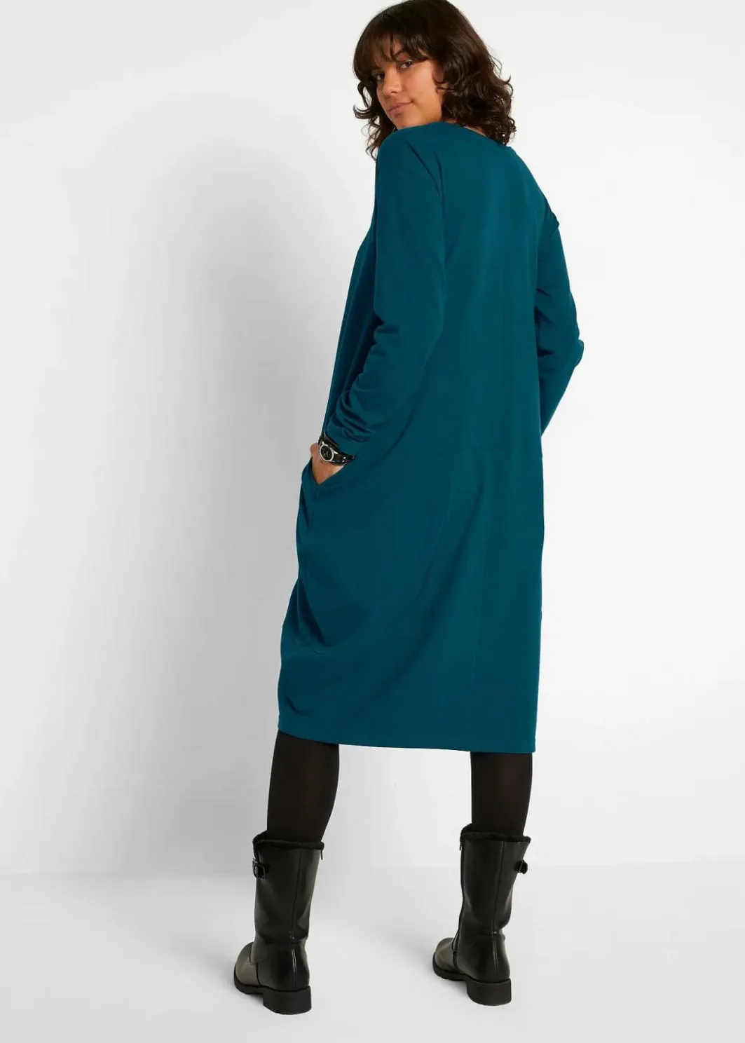 Sale Jerseykleid in O-Shape Damen Bekleidung·Pullover & Strickjacken|Kleider
