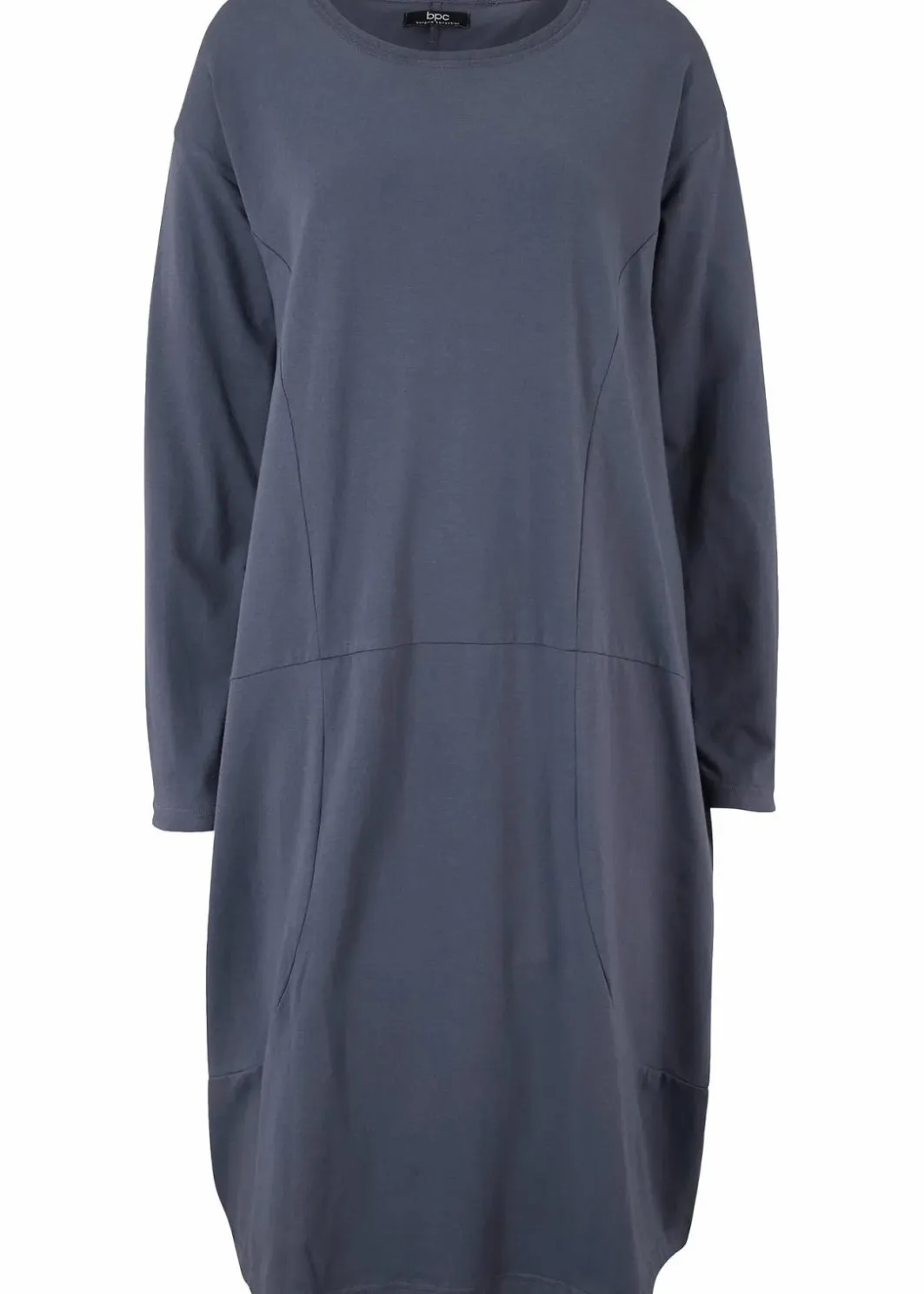 Outlet Jerseykleid in O-Shape Damen Kleider|Bekleidung·Pullover & Strickjacken