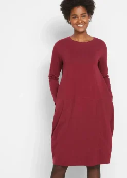 Damen bonprix Kleider|Bekleidung·Pullover & Strickjacken|Jerseykleid in O-Shape