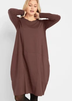 Jerseykleid in O-Shape Damen Kleider|Bekleidung·Pullover & Strickjacken