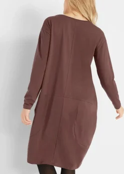 Jerseykleid in O-Shape Damen Kleider|Bekleidung·Pullover & Strickjacken
