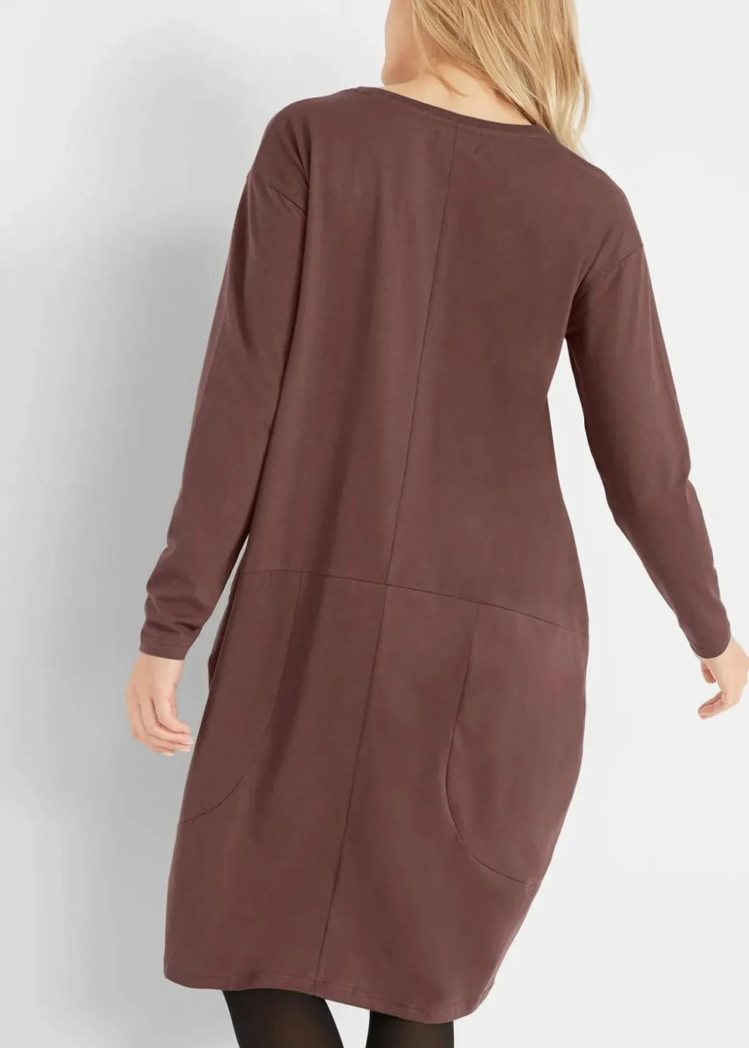Jerseykleid in O-Shape Damen Kleider|Bekleidung·Pullover & Strickjacken