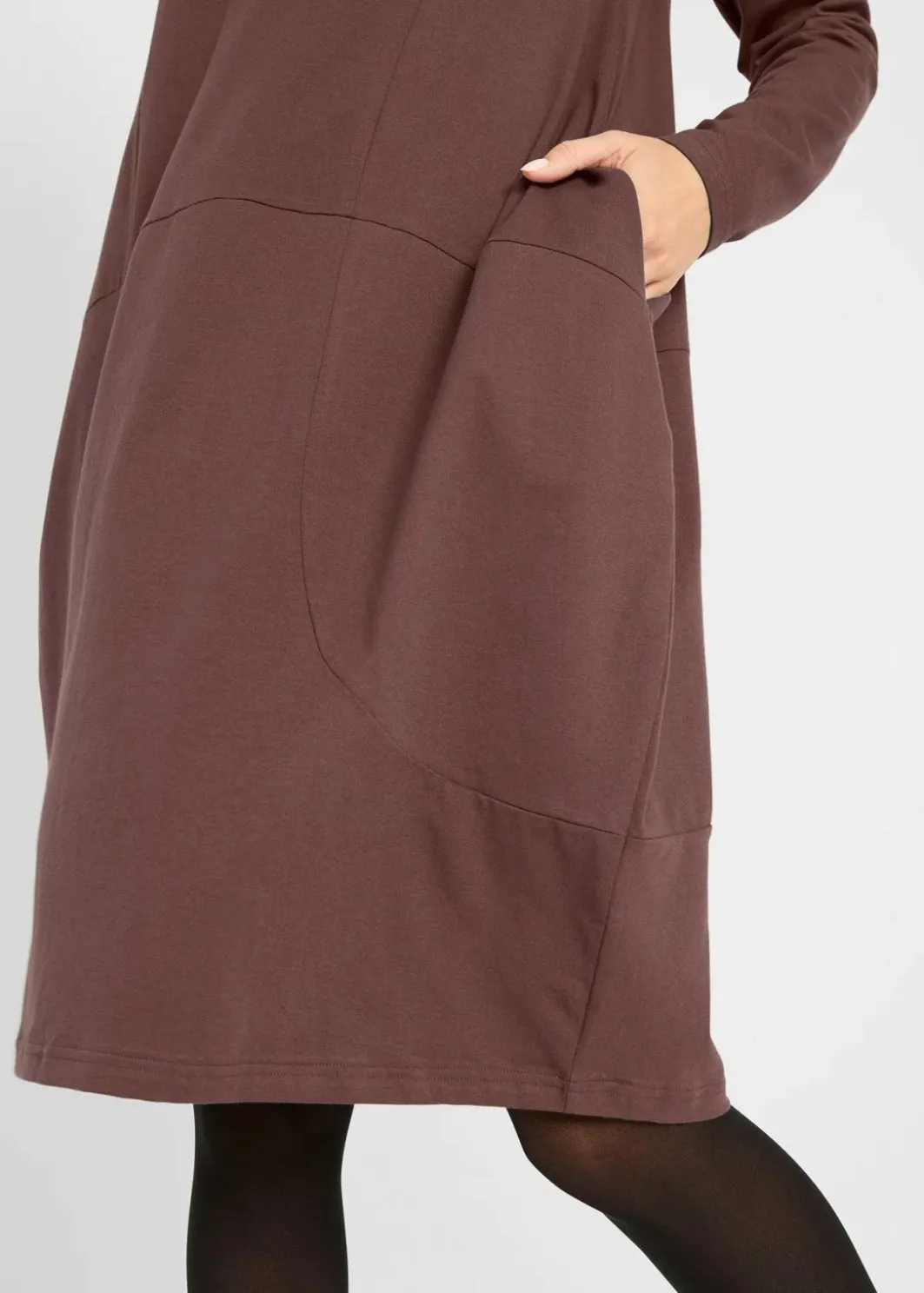 Jerseykleid in O-Shape Damen Kleider|Bekleidung·Pullover & Strickjacken