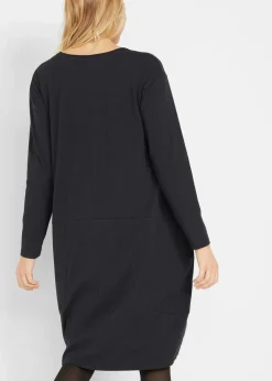 Damen bonprix Kleider|Bekleidung·Pullover & Strickjacken|Jerseykleid in O-Shape