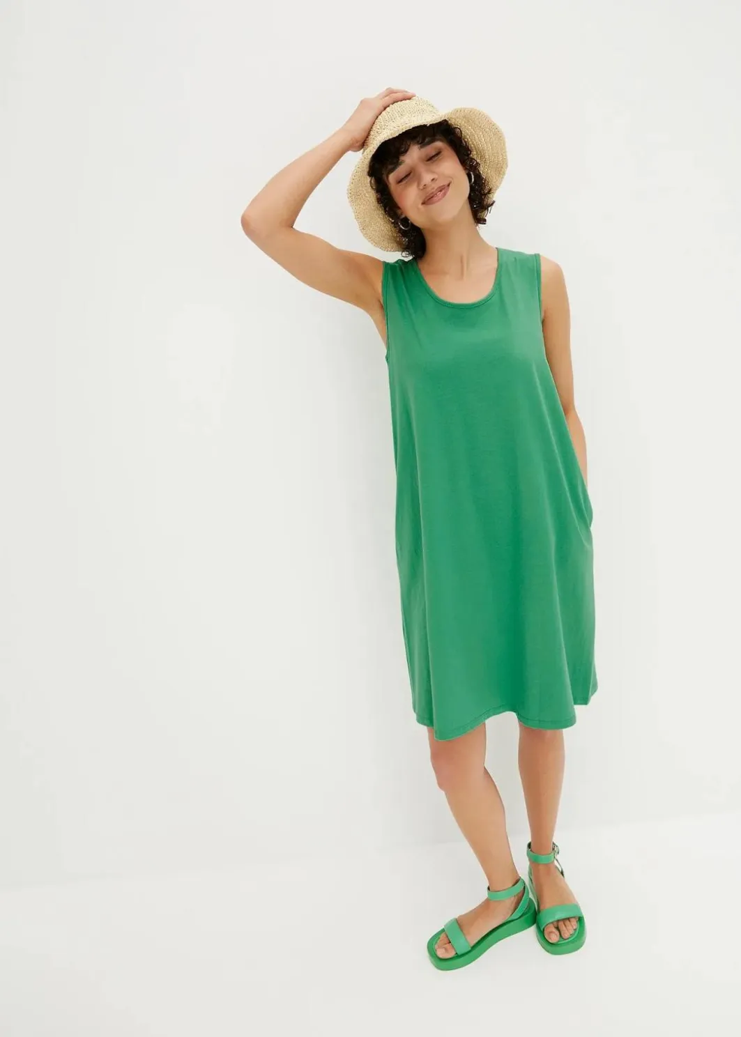 Damen bonprix Nachhaltigere Materialien|Kleider|Jerseykleid mit reiner Bio-Baumwolle