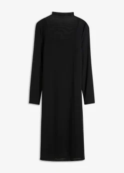 Sale Jerseykleid mit Mesh Damen Bekleidung·Pullover & Strickjacken|Kleider