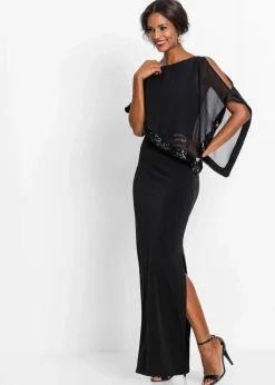 Clearance Jerseykleid mit Pailletten Damen Festliche Mode|Kleider