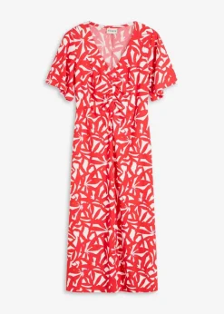 Clearance Jerseykleid mit Raffung Damen Kleider