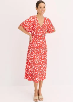 Clearance Jerseykleid mit Raffung Damen Kleider