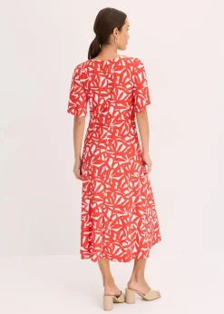 Clearance Jerseykleid mit Raffung Damen Kleider