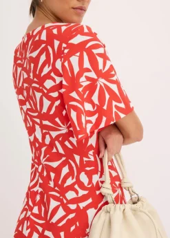 Clearance Jerseykleid mit Raffung Damen Kleider
