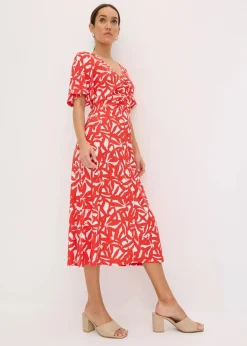 Clearance Jerseykleid mit Raffung Damen Kleider