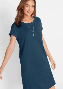 Discount Jerseykleid mit reiner Bio-Baumwolle Damen Kleider|Basics