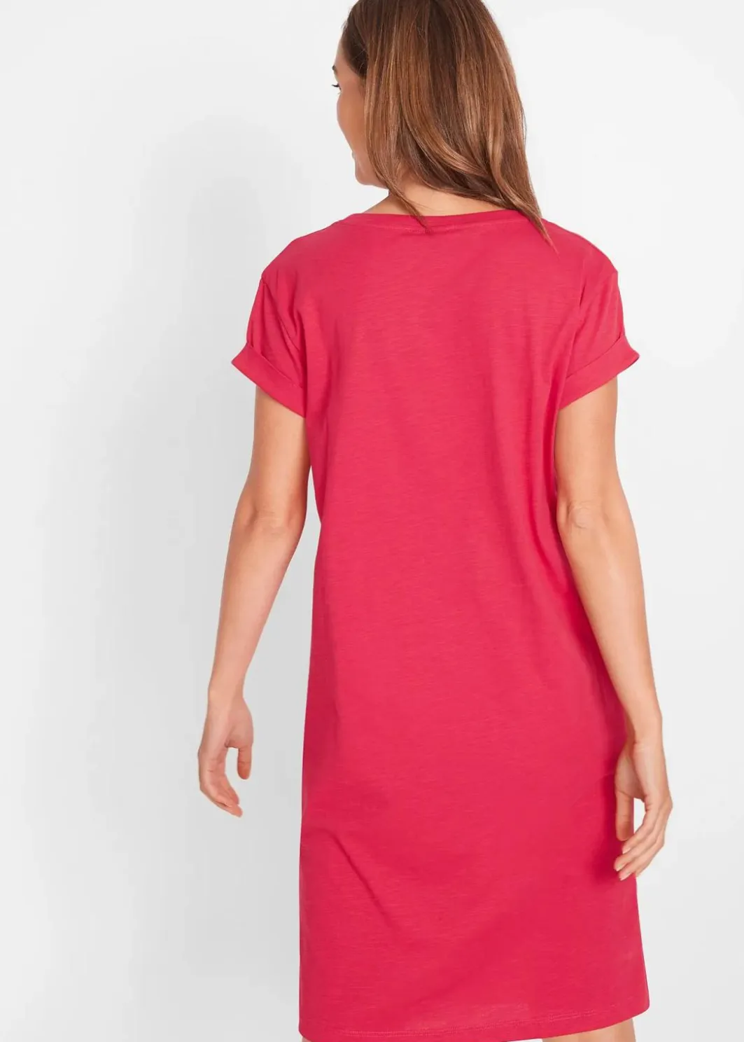 Damen bonprix Kleider|Basics|Jerseykleid mit reiner Bio-Baumwolle