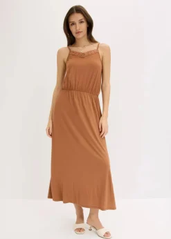 Outlet Jerseykleid mit Spitze Damen Bekleidung·Pullover & Strickjacken|Kleider
