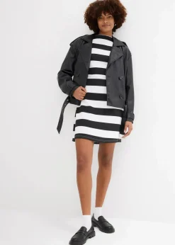 Damen bonprix Nachhaltigere Materialien|Kleider|Jerseykleid mit Stehkragen