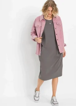 New Jerseykleid mit Taschen Damen Bekleidung·Pullover & Strickjacken|Kleider