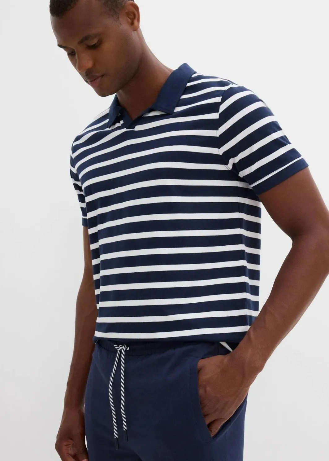 Herren bonprix Große Größen|Shorts|Jersey-Longshorts aus reiner Bio-Baumwolle (2er Pack)