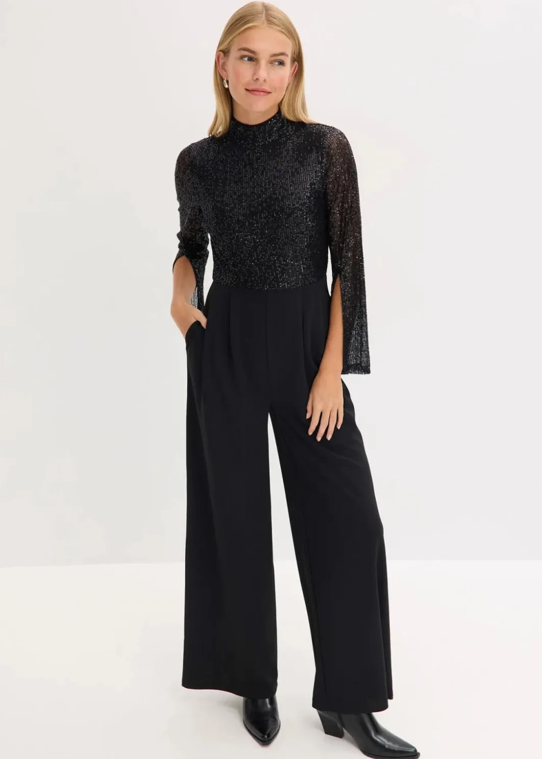 Sale Jersey-Overall mit Pailletten Damen Bekleidung·Homewear|Jumpsuits