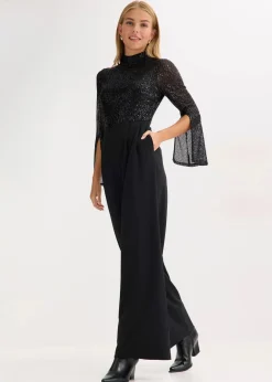 Sale Jersey-Overall mit Pailletten Damen Bekleidung·Homewear|Jumpsuits
