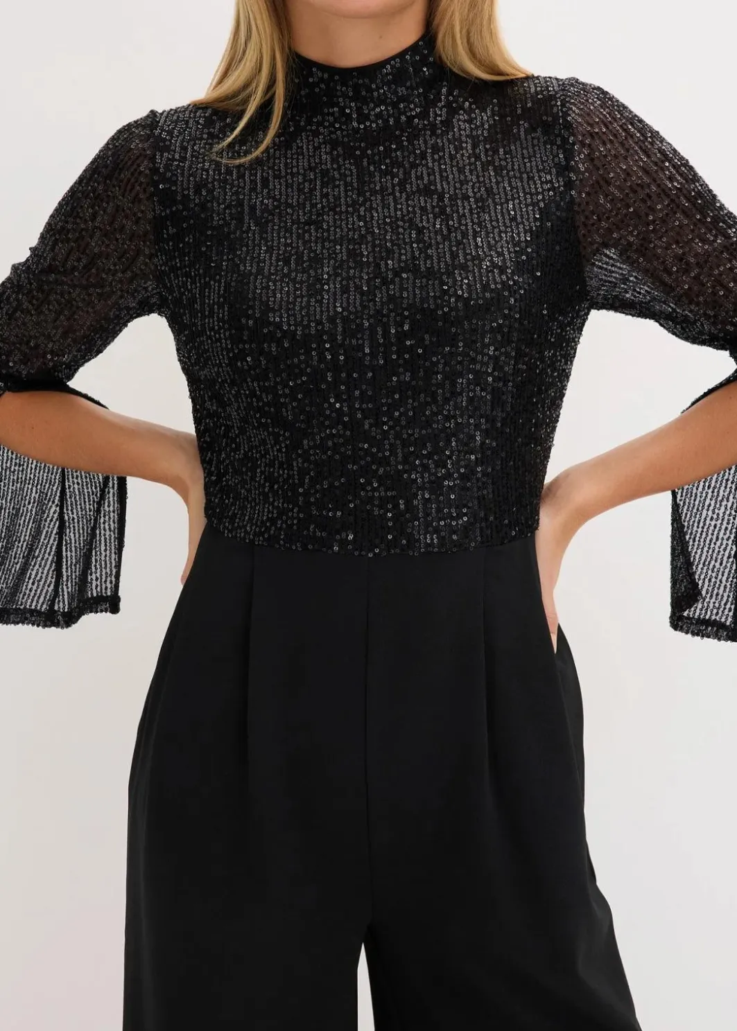 Sale Jersey-Overall mit Pailletten Damen Bekleidung·Homewear|Jumpsuits