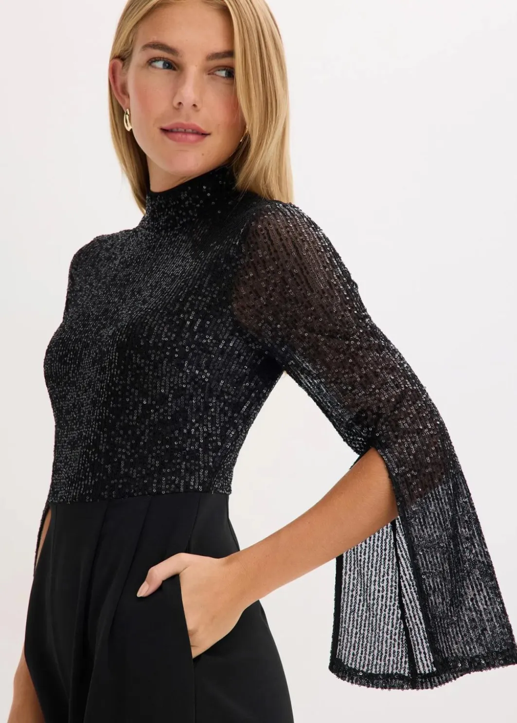Sale Jersey-Overall mit Pailletten Damen Bekleidung·Homewear|Jumpsuits