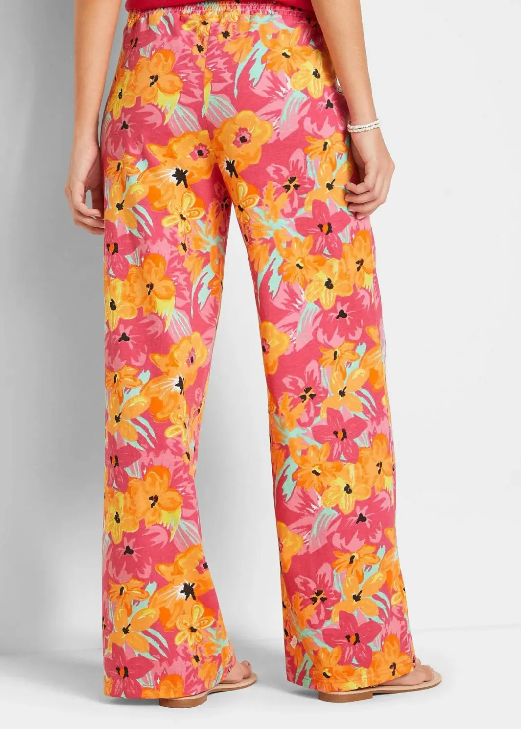 Damen bonprix Bekleidung·Kleider|Hosen|Jersey-Palazzohose aus softem Viskose-Mix