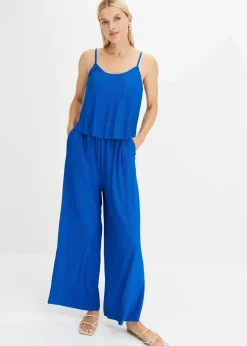 Damen bonprix Bekleidung·Homewear|Jumpsuits|Jerseyplisee-Jumpsuit