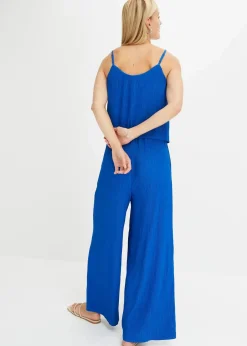 Damen bonprix Bekleidung·Homewear|Jumpsuits|Jerseyplisee-Jumpsuit