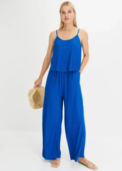 Damen bonprix Bekleidung·Homewear|Jumpsuits|Jerseyplisee-Jumpsuit